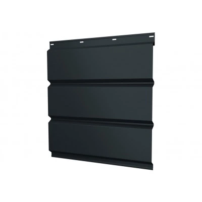 Софит металлический Классик в01 Grand Line без перфорации 0,45 Drap ТР с пленкой RAL 7016 антрацитово-серый — 800027 Софит металлический Классик в01 Grand Line без перфорации 0,45 Drap ТР с пленкой RAL 7016 антрацитово-серый — 800027