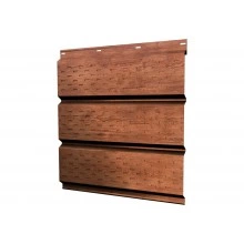 Софит металлический Классик в01 Grand Line полная перфорация 0,45 Принт Премиум с пленкой Рябина насыщенная Фреш TwinColor