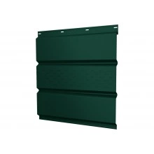 Софит металлический Классик в01 Grand Line центральная перфорация 0,45 ПЭ с пленкой RAL 6005 зеленый мох