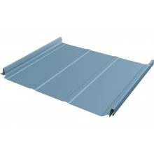 Кликфальц Про Лайн Grand Line 0,45 Drap ТХ с пленкой на замках RAL 5024 пастельно-синий