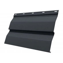 Сайдинг металлический Корабельная доска НН Grand Line 0,5 Сатин матовый ТХ RAL 7024 мокрый асфальт