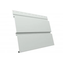 Софит металлический Квадро Брус в02 Grand Line без перфорации 0,45 Drap RAL 9003 сигнальный белый