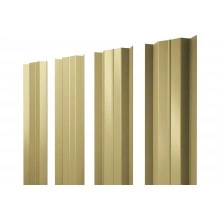 Штакетник М-образный B с прямым резом Grand Line 0,4 ПЭ RAL 1014 слоновая кость