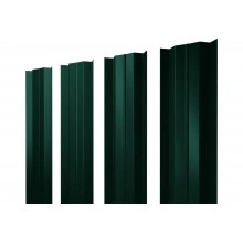 Штакетник М-образный B с прямым резом Grand Line 0,4 ПЭ RAL 6005 зеленый мох