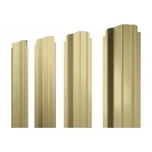 Штакетник П-образный B фигурный Grand Line 0,4 ПЭ RAL 1014 слоновая кость