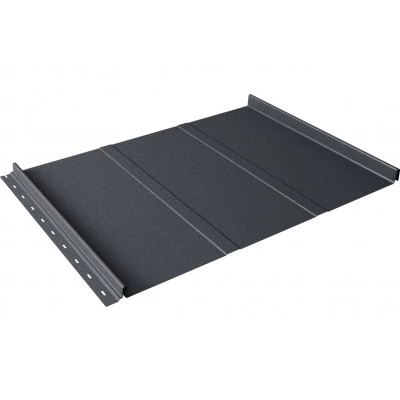 Кликфальц Лайн Grand Line 0,45 Drap TwinColor с пленкой на замках RAL 7024 мокрый асфальт — 805977