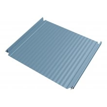 Кликфальц Double Pro Гофр Grand Line 0,45 Drap ТХ с пленкой на замках RAL 5024 пастельно-синий