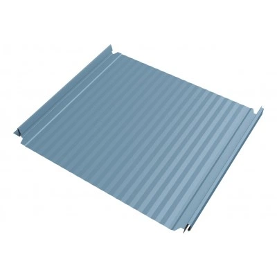 Кликфальц Double Pro Гофр Grand Line 0,45 Drap ТХ с пленкой на замках RAL 5024 пастельно-синий — 805997 Кликфальц Double Pro Гофр Grand Line 0,45 Drap ТХ с пленкой на замках RAL 5024 пастельно-синий — 805997