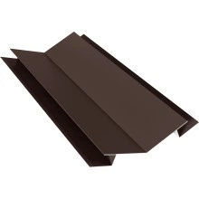 Угол внутренний сложный 75х75 135 градусов Grand Line 0,45 Drap RAL 8017 шоколад (3м)