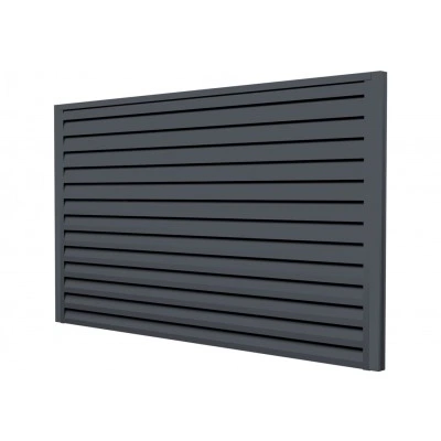 Ламель забора жалюзи Токио новый Grand Line 0,45 Drap TwinColor с пленкой RAL 7024 мокрый асфальт — 808721 Ламель забора жалюзи Токио новый Grand Line 0,45 Drap TwinColor с пленкой RAL 7024 мокрый асфальт — 808721