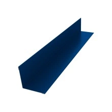 Угол внутренний 40х40 Grand Line 0,45 ПЭ слим с пленкой RAL 5005 сигнальный синий (2м)
