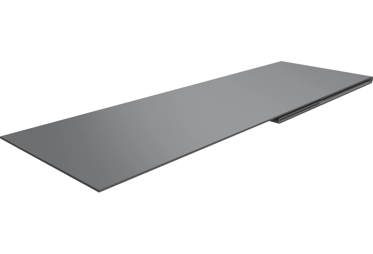 Планка финишная 48х25 Grand Line 0,45 ПЭ слим с пленкой RAL 7004 сигнальный серый (2м)