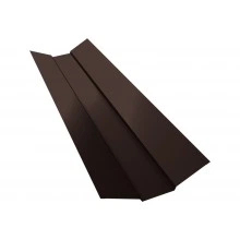 Планка ендовы верхней 95х80х95 Grand Line 0,45 Drap СТ слим RAL 8017 шоколад (2м)