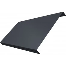Ламель обратная 200 забора жалюзи Техас Grand Line 0,45 Drap СТ двухсторонний RAL 7024 мокрый асфальт