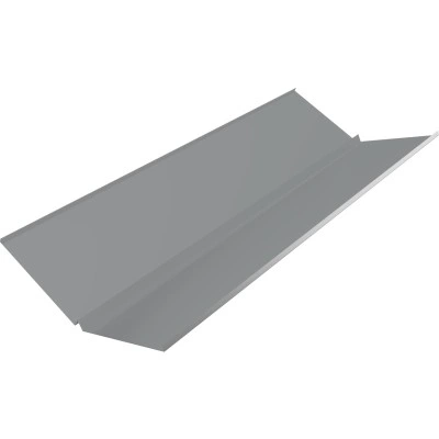 Планка ендовы нижней с компенсатором Grand Line 0,7 ПЭ слим с пленкой RAL 7004 сигнальный серый (3м) — 815819 Планка ендовы нижней с компенсатором Grand Line 0,7 ПЭ слим с пленкой RAL 7004 сигнальный серый (3м) — 815819