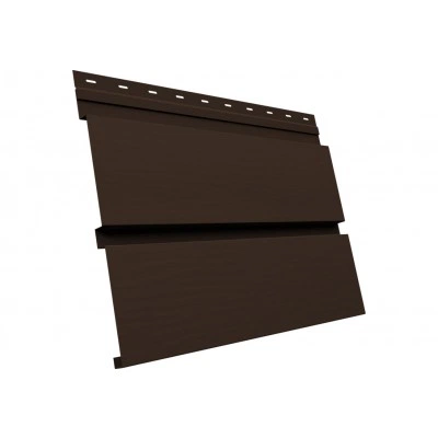 Сайдинг металлический Квадро Брус 3D в02 Grand Line 0,45 Drap TwinColor RAL 8017 шоколад — 816372 Сайдинг металлический Квадро Брус 3D в02 Grand Line 0,45 Drap TwinColor RAL 8017 шоколад — 816372