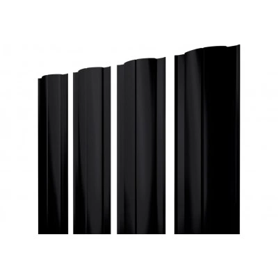 Штакетник Круглый с прямым резом Grand Line 0,5 Полидэкстер TwinColor RAL 9005 черный — 817076 Штакетник Круглый с прямым резом Grand Line 0,5 Полидэкстер TwinColor RAL 9005 черный — 817076