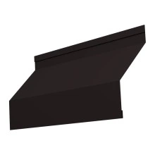 Ламель забора жалюзи Милан новый Grand Line 0,5 Полидэкстер TwinColor RAL 9005 черный