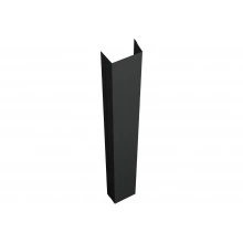 Крепежная планка нижняя для забора жалюзи Техас Grand Line 0,5 Полидэкстер TwinColor RAL 7016 антрацитово-серый (1,8м)