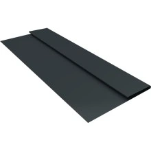Планка стартовая Блок-хаус новый Grand Line 0,5 Полидэкстер TwinColor RAL 7016 антрацитово-серый (2м)
