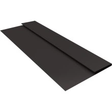 Планка стартовая Блок-хаус новый Grand Line 0,5 Полидэкстер TwinColor RR 32 темно-коричневый (3м)