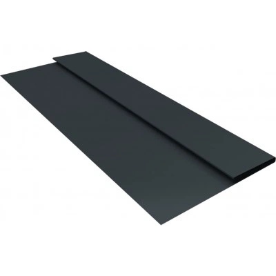 Планка стартовая Блок-хаус новый Grand Line 0,5 Полидэкстер TwinColor RAL 7016 антрацитово-серый (3м) — 820065