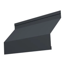 Ламель забора жалюзи Милан Grand Line 0,45 Drap TwinColor RAL 7024 мокрый асфальт