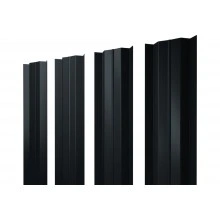Штакетник М-образный B с прямым резом Grand Line 0,5 GreenCoat Pural БТ матовый RR2H3 (RAL 7016 антрацитово-серый)