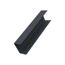 Крышка для забора жалюзи Милан, Токио (для калиток и ворот) Grand Line 0,5 Полидэкстер TwinColor RAL 7024 мокрый асфальт (3м)