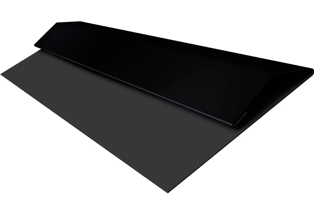 Планка стартово-финишная Экобрус, Экобрус новый Grand Line 0,5 Полидэкстер TwinColor RAL 9005 черный (2м)