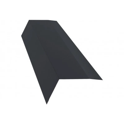 Карнизная планка широкая 98х70 Grand Line 0,5 Сатин матовый ТХ RAL 7024 мокрый асфальт (3м) — 825510 Карнизная планка широкая 98х70 Grand Line 0,5 Сатин матовый ТХ RAL 7024 мокрый асфальт (3м) — 825510