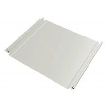 Кликфальц Double Pro Grand Line 0,45 ПЭ с пленкой на замках RAL 9002 светло-серый