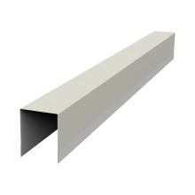 Планка опорная составная внутренняя для забора жалюзи Палермо Grand Line 0,45 ПЭ RAL 9002 светло-серый (1,8м)