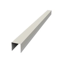 Планка вертикальная обратная для забора жалюзи Палермо Grand Line 0,45 ПЭ RAL 9002 светло-серый (2м)