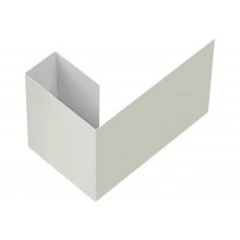 Финишный профиль фибросайдинга Grand Line 0,45 ПЭ с пленкой RAL 9002 светло-серый (3 м)
