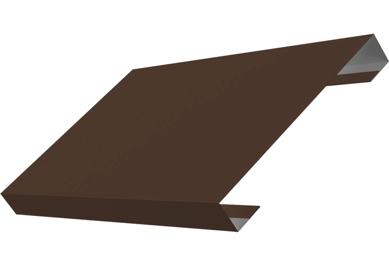 Ламель лицевая 150 забора жалюзи Техас Grand Line 0,45 Drap СТ RAL 8017 шоколад
