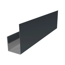 Планка П-образная для стенового профнастила С21 Grand Line 0,5 PurLite матовый RAL 7016 антрацитово-серый (2м)