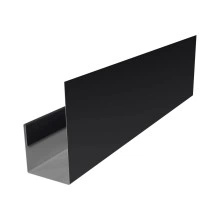 Планка П-образная для стенового профнастила С21 Grand Line 0,5 PurLite матовый RAL 9005 черный (2м)