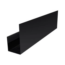 Планка П-образная для стенового профнастила С21 Grand Line 0,5 Velur RAL 9005 черный (2м)