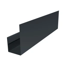 Планка П-образная для стенового профнастила С21 Grand Line 0,5 Полидэкстер TwinColor RAL 7016 антрацитово-серый (2м)