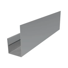 Планка П-образная для стенового профнастила С21 Grand Line 0,45 ПЭ слим с пленкой RAL 7004 сигнальный серый (3м)