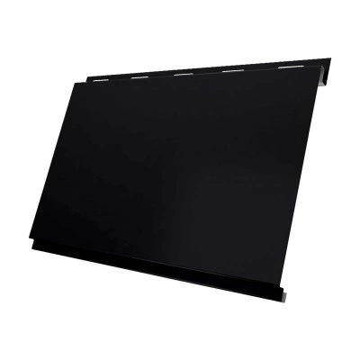 Софит металлический Вертикаль классик Grand Line без перфорации 0,5 Drap ТР с пленкой RAL 9005 черный — 830043 Софит металлический Вертикаль классик Grand Line без перфорации 0,5 Drap ТР с пленкой RAL 9005 черный — 830043