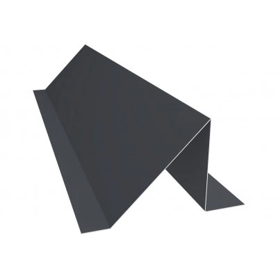 Планка снегозадержания Grand Line 0,45 Drap СТ двухсторонний RAL 7024 мокрый асфальт (3м) — 831960