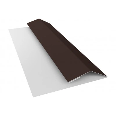 Планка финишная Блок-хаус новый Grand Line 0,45 Drap ТР слим RAL 8017 шоколад (3м) — 832200 Планка финишная Блок-хаус новый Grand Line 0,45 Drap ТР слим RAL 8017 шоколад (3м) — 832200