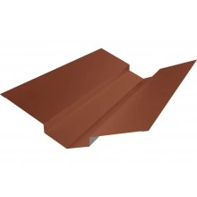 Планка ендовы верхней 88х43х43х88 Grand Line 0,45 Drap ТХ RAL 8004 терракота (2м)