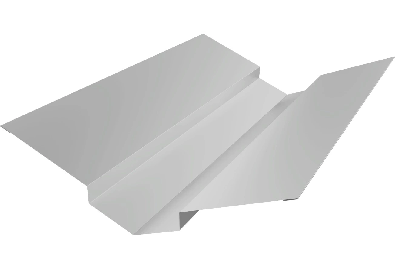 Планка ендовы верхней 88х43х43х88 Grand Line 0,45 Drap ТХ RAL 7047 телегрей 4 (3м)