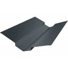 Планка ендовы верхней 88х43х43х88 Grand Line 0,5 Velur RAL 7016 антрацитово-серый (2м)