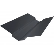 Планка ендовы верхней 88х43х43х88 Grand Line 0,5 Сатин матовый ТХ RAL 7024 мокрый асфальт (3м)