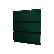 Софит металлический Классик в02 Grand Line полная перфорация 0,45 Drap ТХ с пленкой RAL 6005 зеленый мох