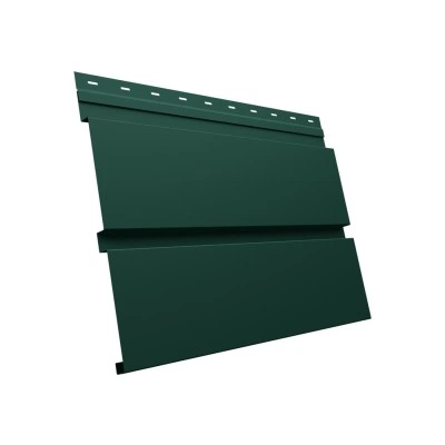 Сайдинг металлический Квадро Брус в02 Grand Line 0,45 ПЭ двухсторонний с пленкой RAL 6005 зеленый мох — 838171